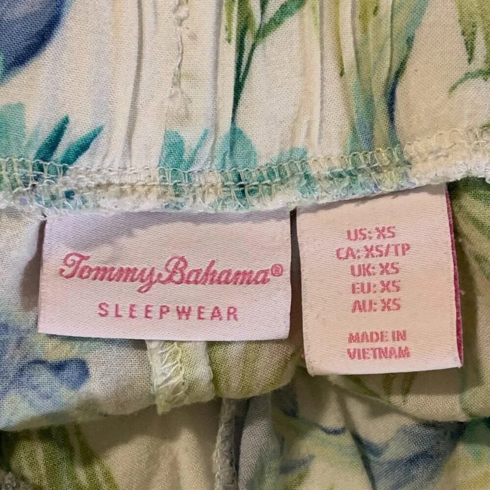 Tommy‎ Bahama Women Floral Tropical Straight Leg Elastic Pajama Pants Size XS - Picture 6 of 12